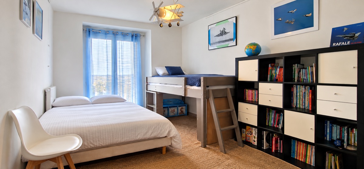 Azur : lit double et lit mezzanine