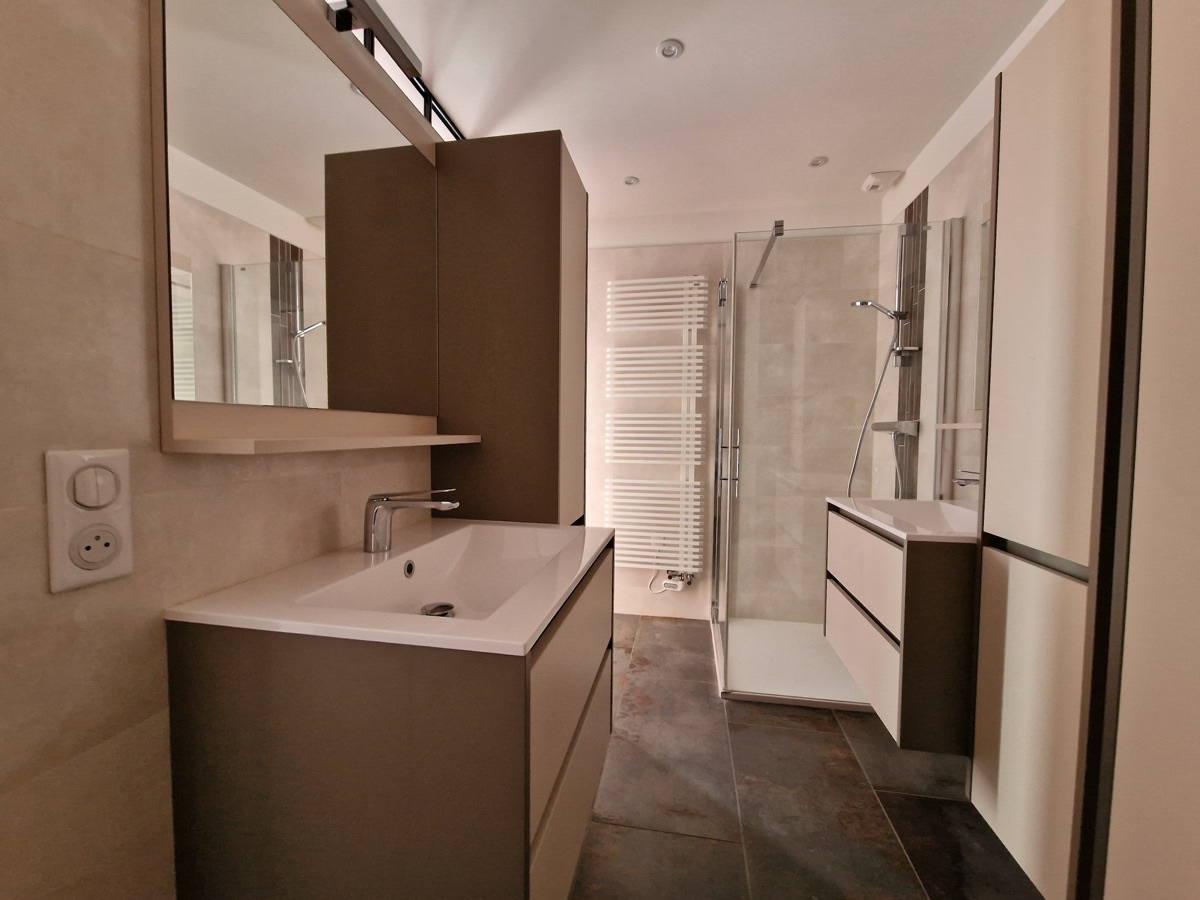 Salle d'eau de la suite Horizon